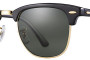 ray ban clubmaster classic black green polarized