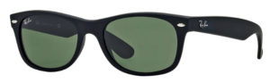 ray ban new wayfarer black rubber green