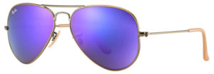 Ray Ban Aviator Violet Mirror Flash