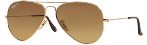 Ray Ban Aviator Gold Brown Gradient Polarized