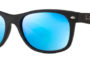 Ray Ban New Wayfarer Black Matte Blue Flash