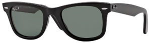 Ray Ban Wayfarer Classic Black Green G-15 Polarized